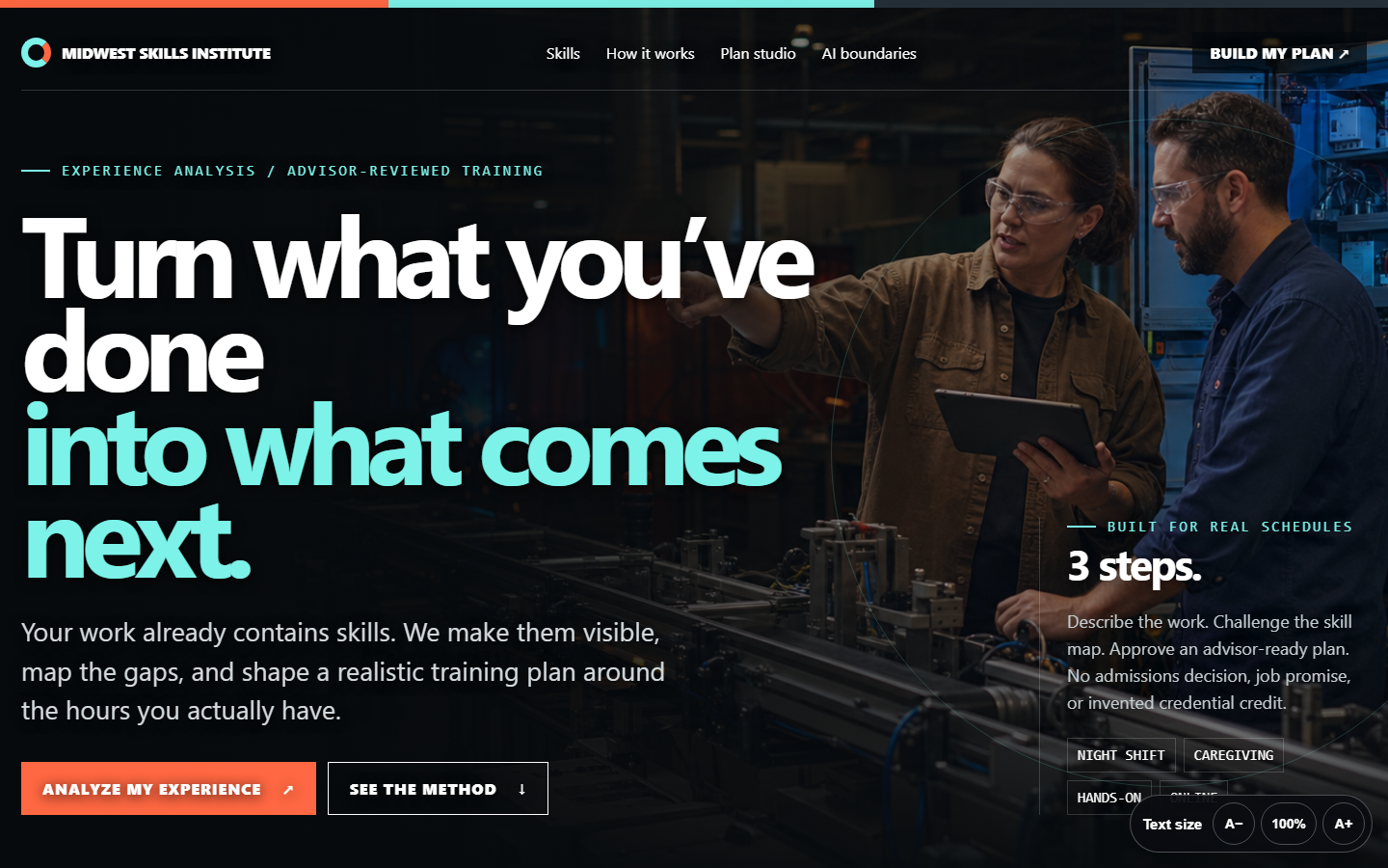 Midwest Skills Institute website homepage